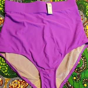 NWT plus size purple bikini bottom